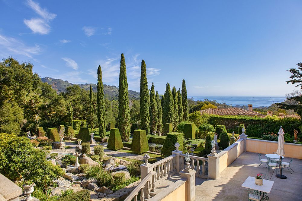 patio overlooking garden